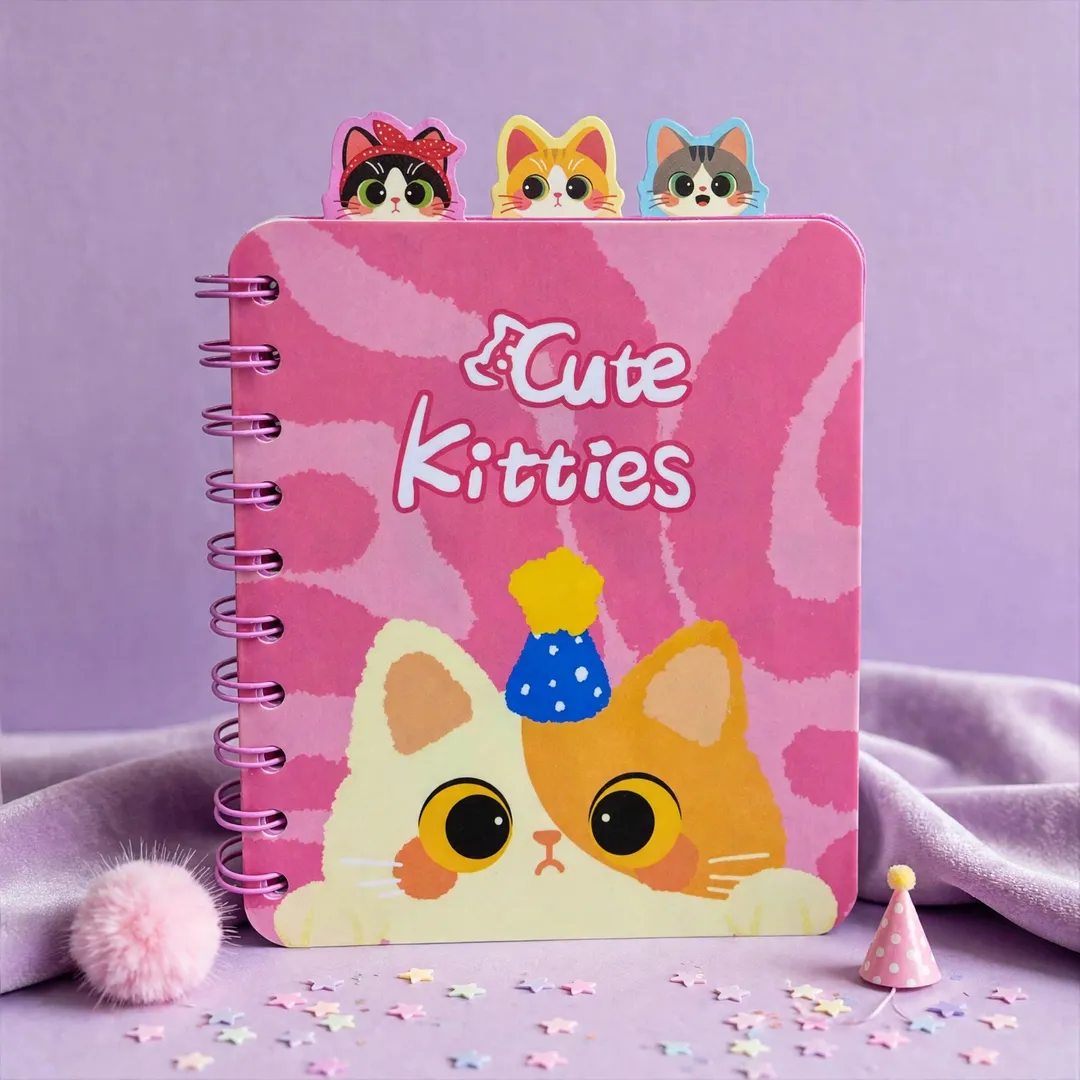 LIBRETA GATITOS CON SEPARADORES