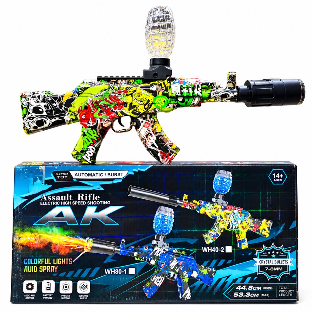 PISTOLA DE HIDROGEL LANZADOR RIFLE ELECTRICO AK