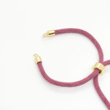 HERRAJE PULSERA HILO MAGENTA RODINADO - imagen 1