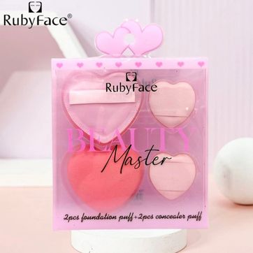 KIT DE ESPONJAS DE MAQUILLAJE RUBY FACE AXPUFF4   - imagen 1