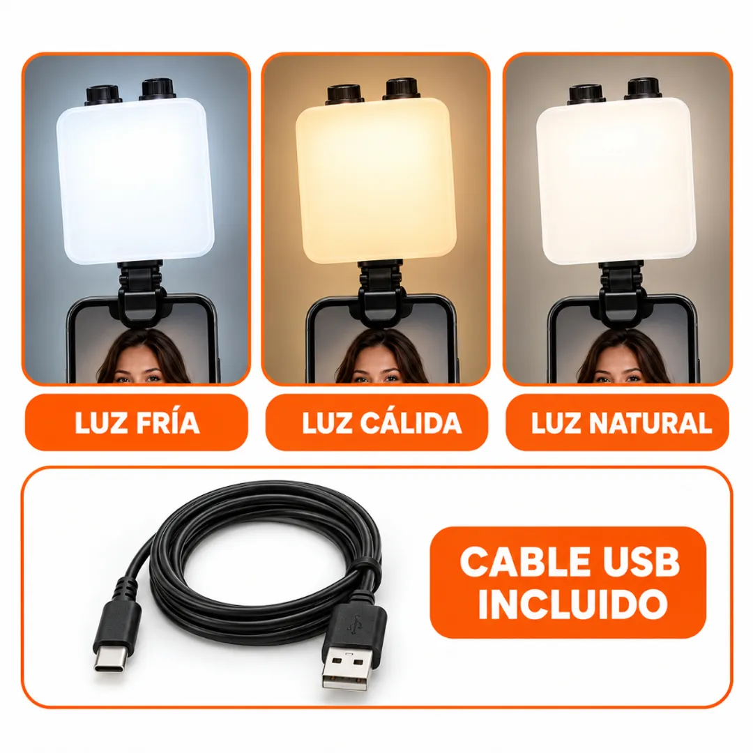 Luz LED Selfie para Celular