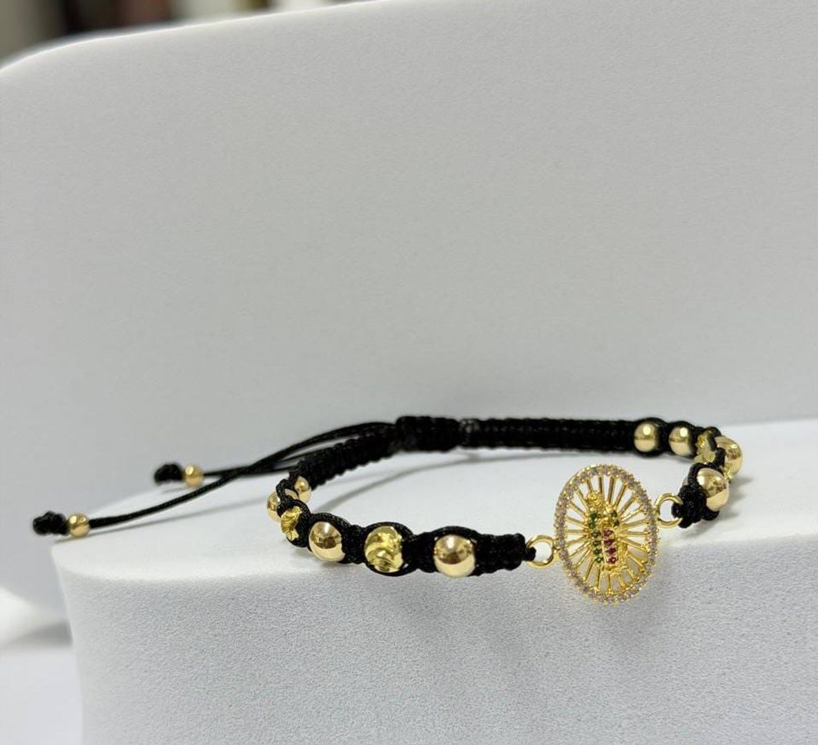 Pulseras Virgen guadalupe colors tallada balin liso e italiano 5mm y 4mm