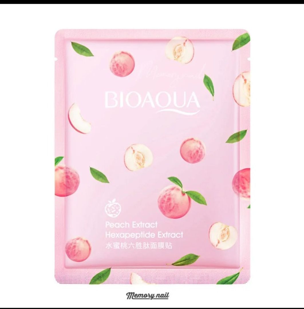Mascarilla Velo Peach Bioaqua