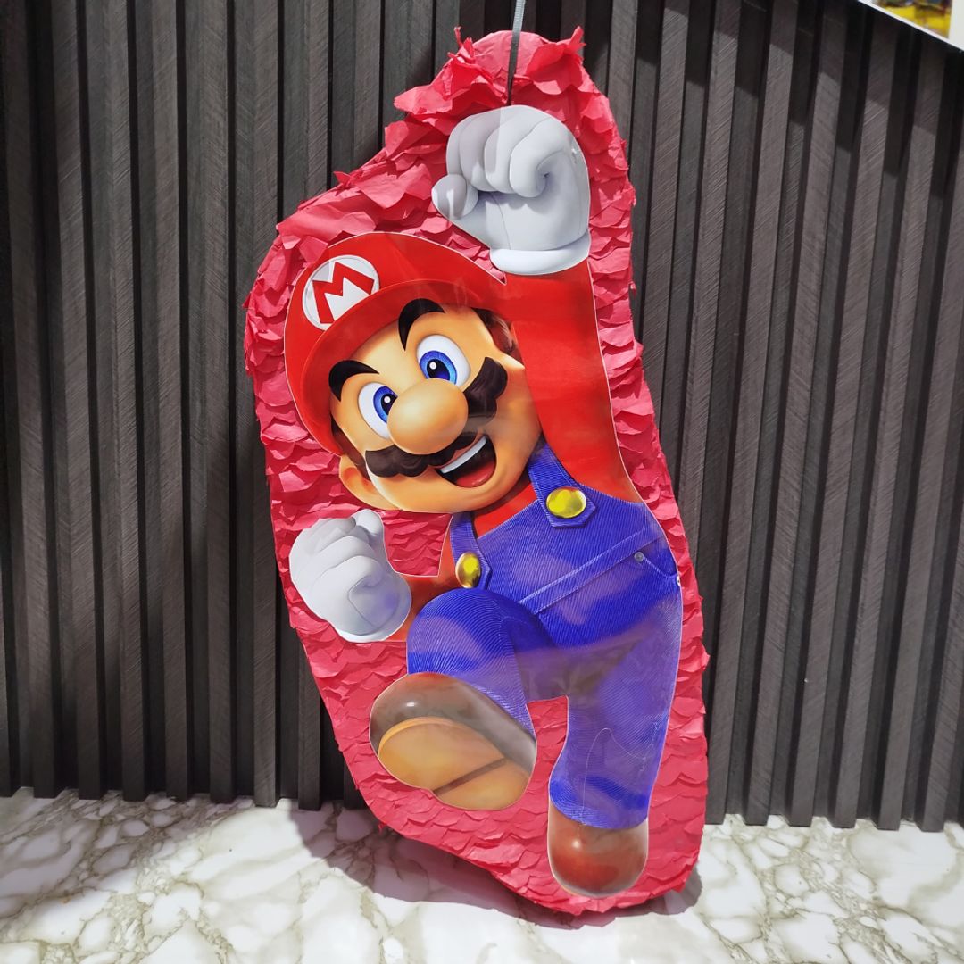 PIÑATA EMPLANTILLADA MARIO 
