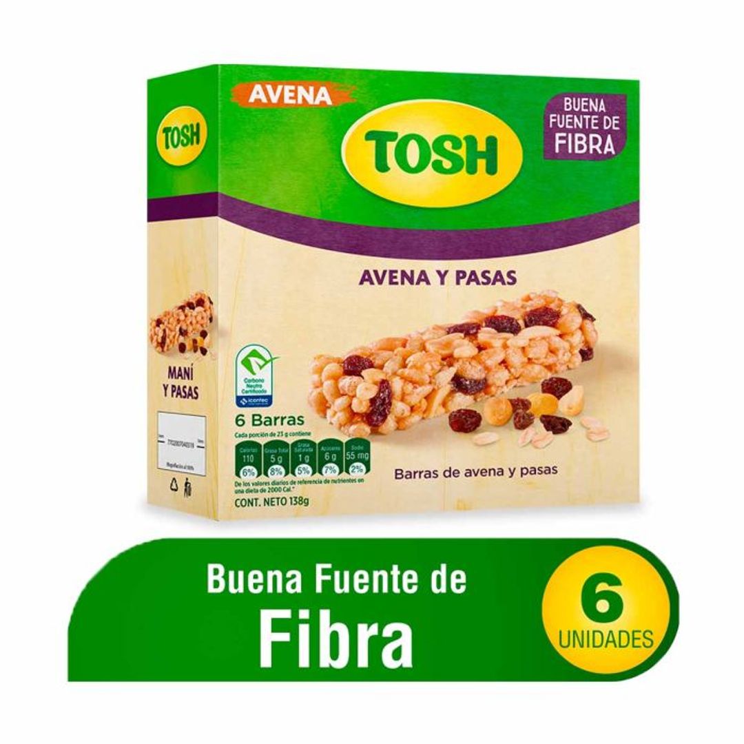BARRA TOSH AVENA PASAS*6*23G