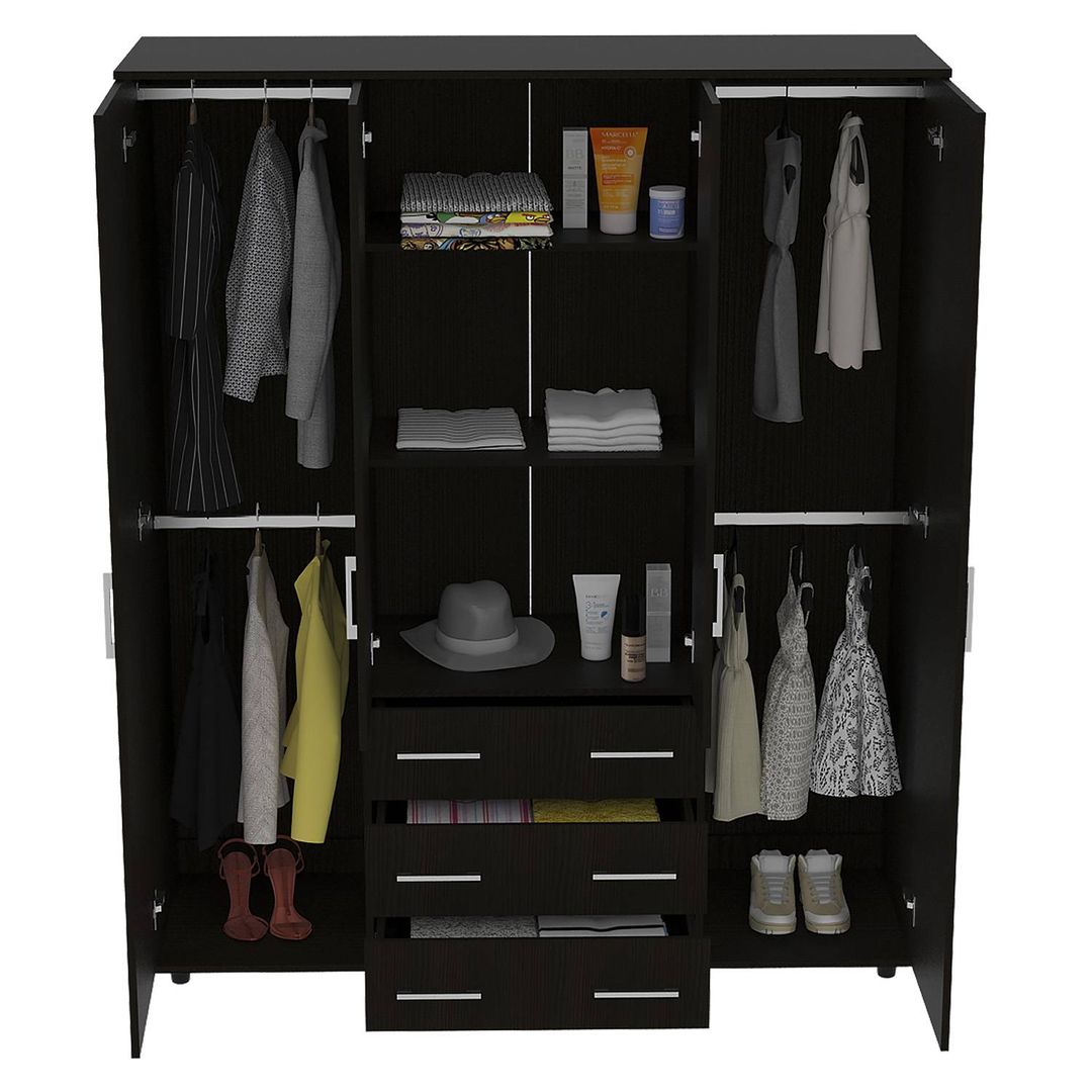 CLOSET FONTAN 179X150X49 NEGRO