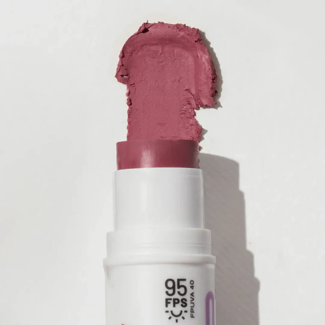BARRA 3 EN 1 RUBOR/LABIAL/SOMBRA FPS95 ROSA MALVA OLLIE