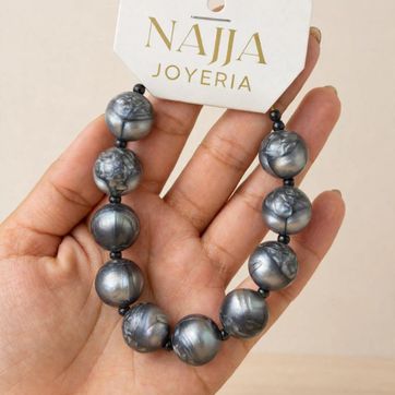 Imagen del producto Pulsera Bubble Gris Marmolado