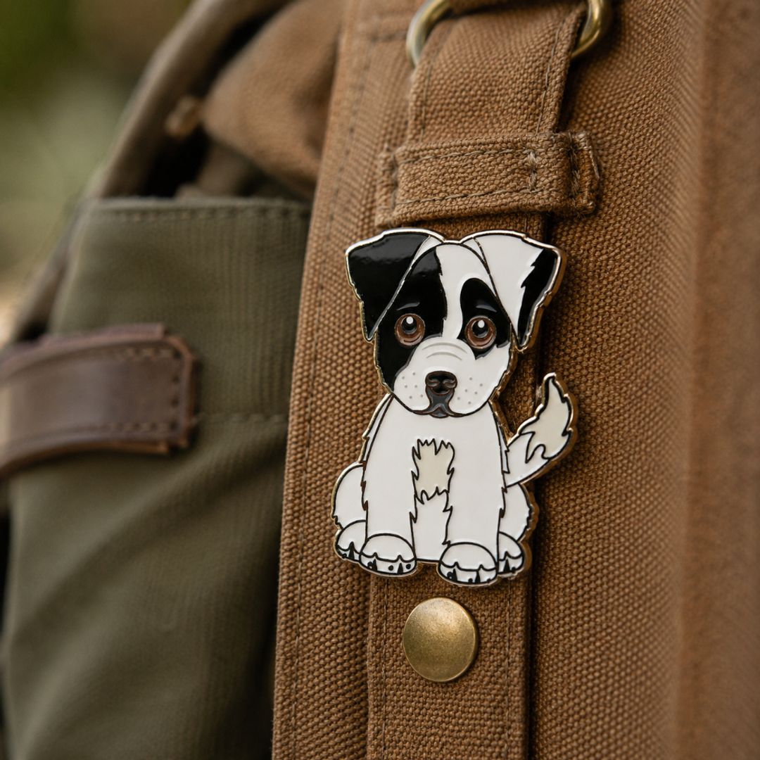 PIN CRIOLLITO BLANCO NEGRO