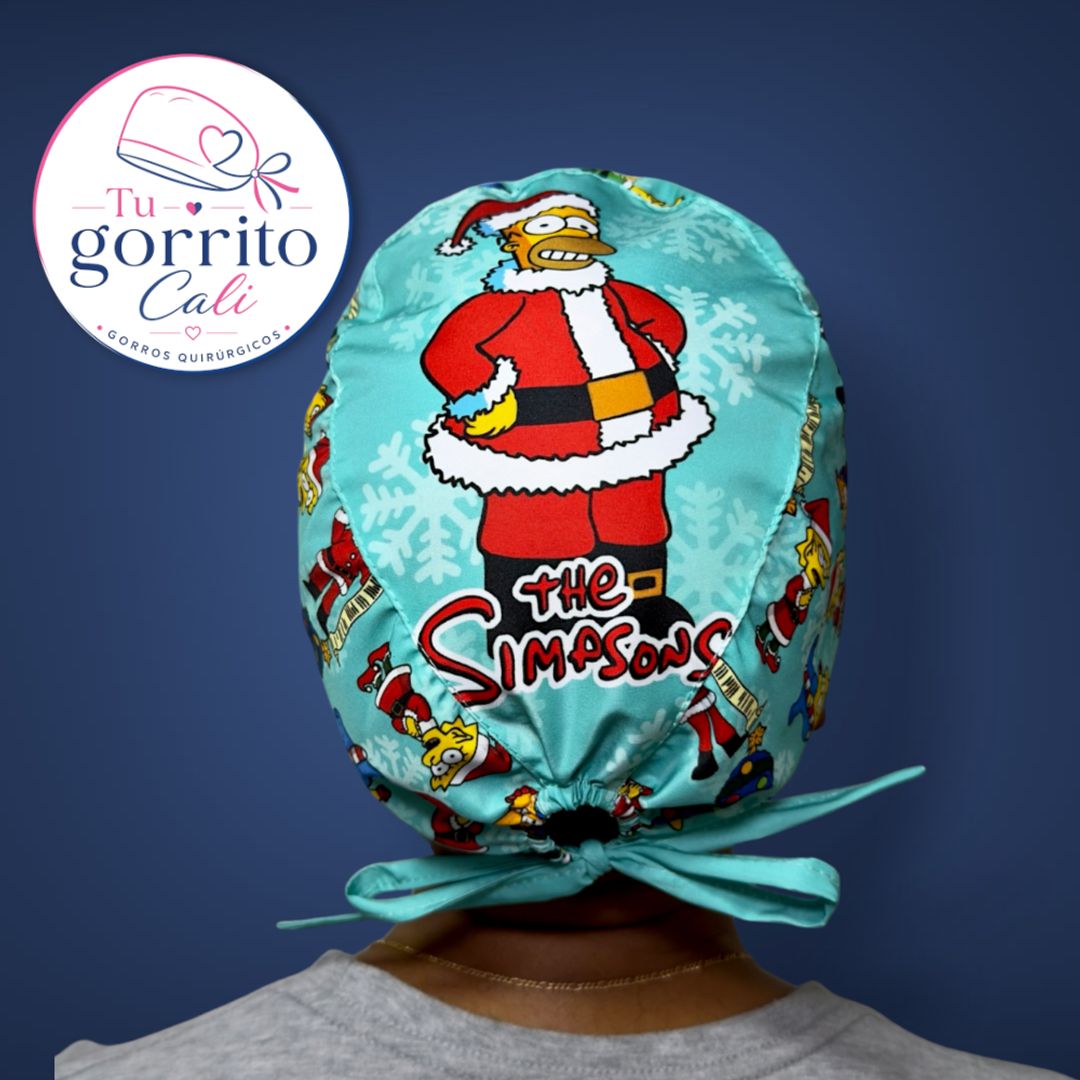 Simpsons Navidad azul claro hombre 