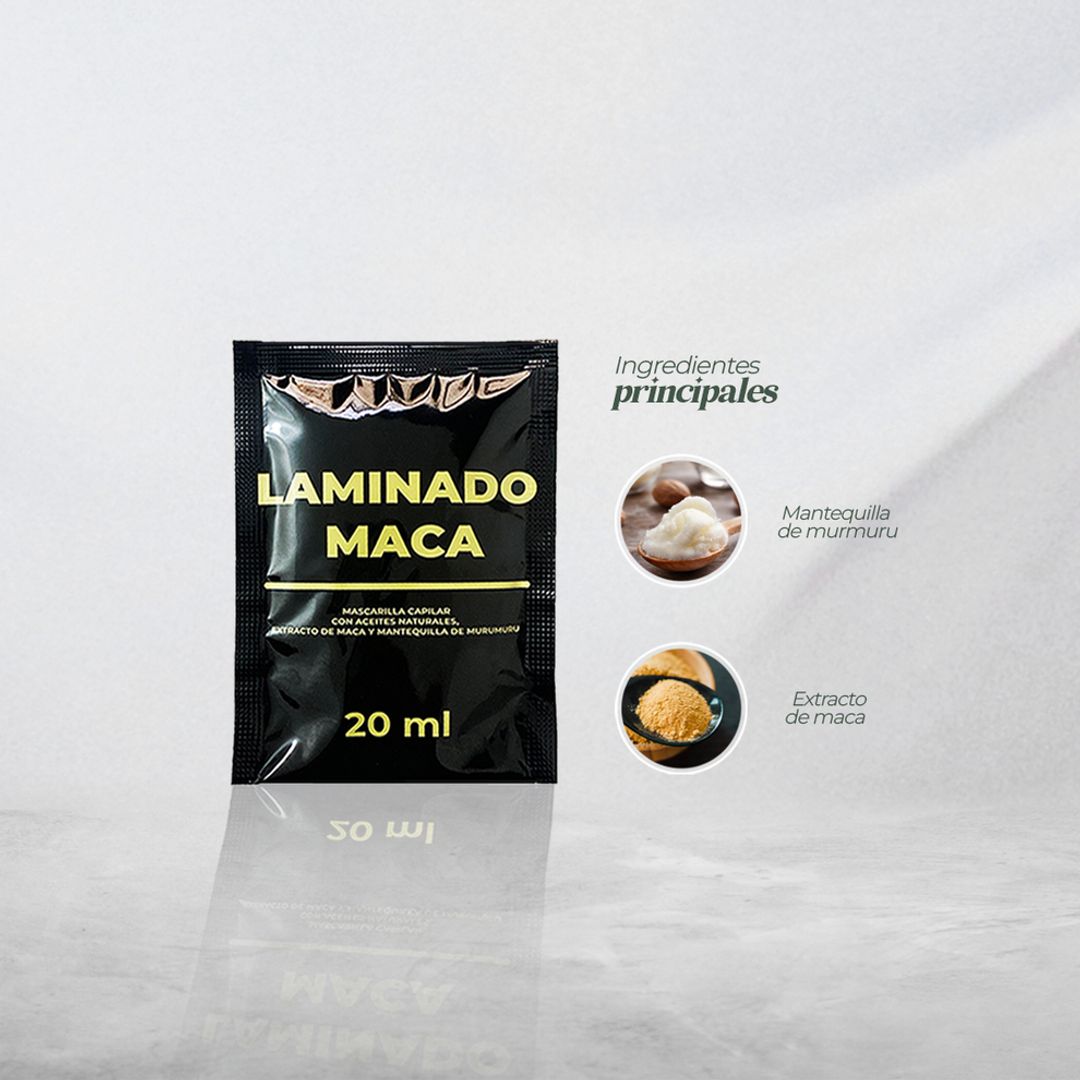 SACHET LAMINADO MACA Regeneración capilar
