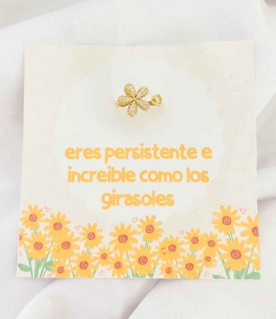 ANILLO GIRATORIO FLOR 