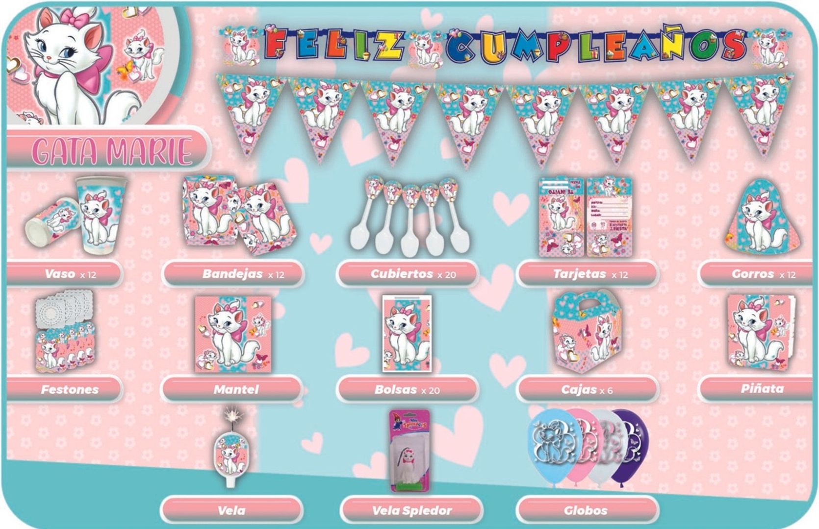 DECORACIÓN GATA MARY