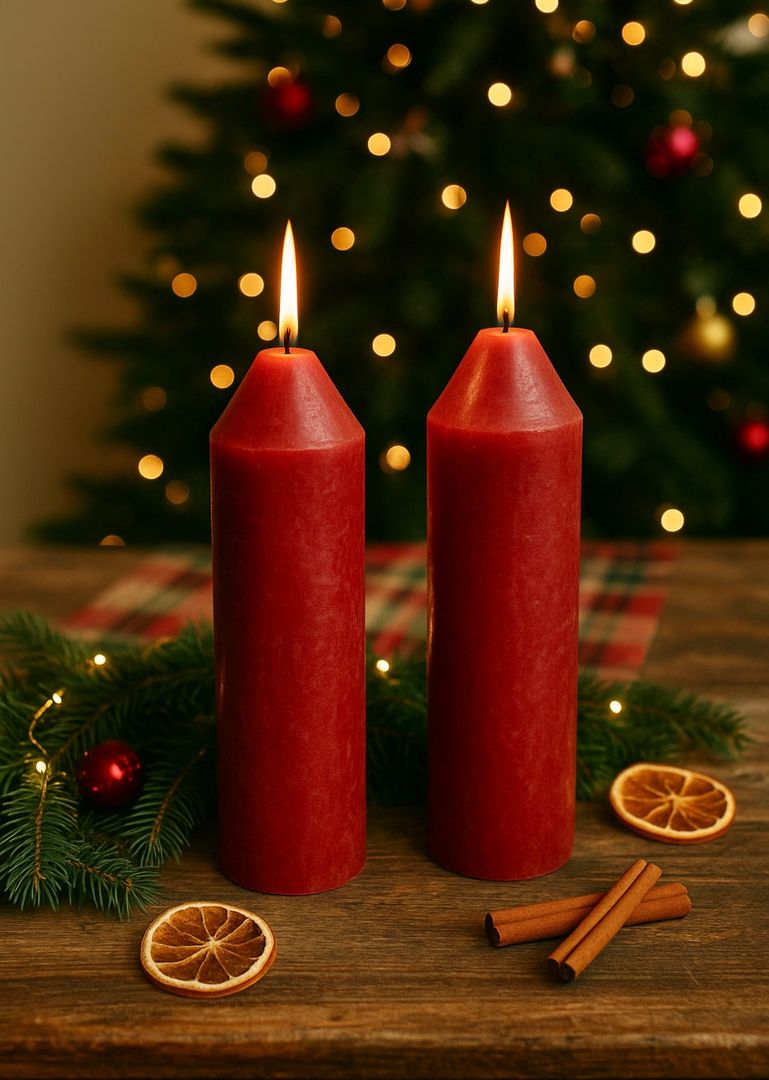 Vela Parafina Vermello 