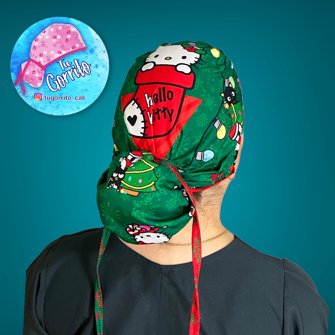 Hello kitty navidad verde 