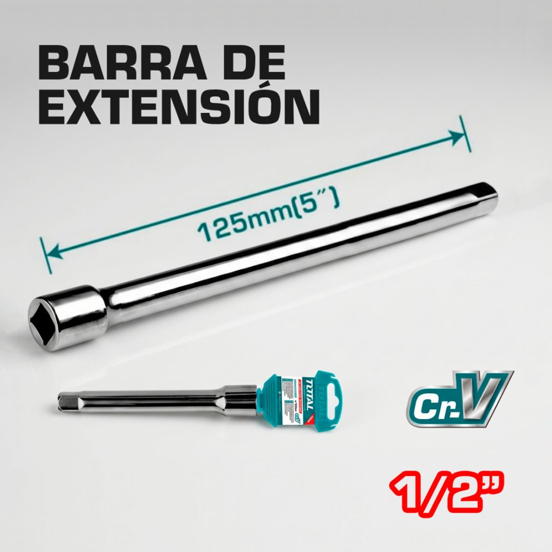BARRA DE EXTENSION DE 1/2" LONGITUD 5" 127MM