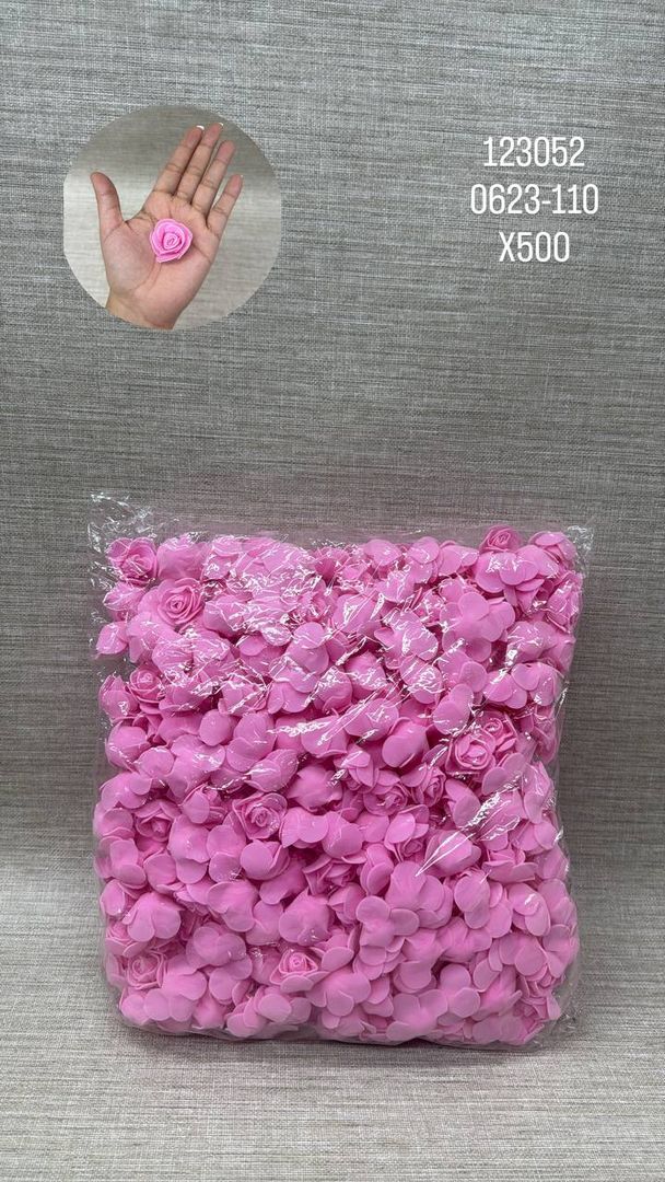 ROSA MINI DECORATIVA X 500 (ROSADA)