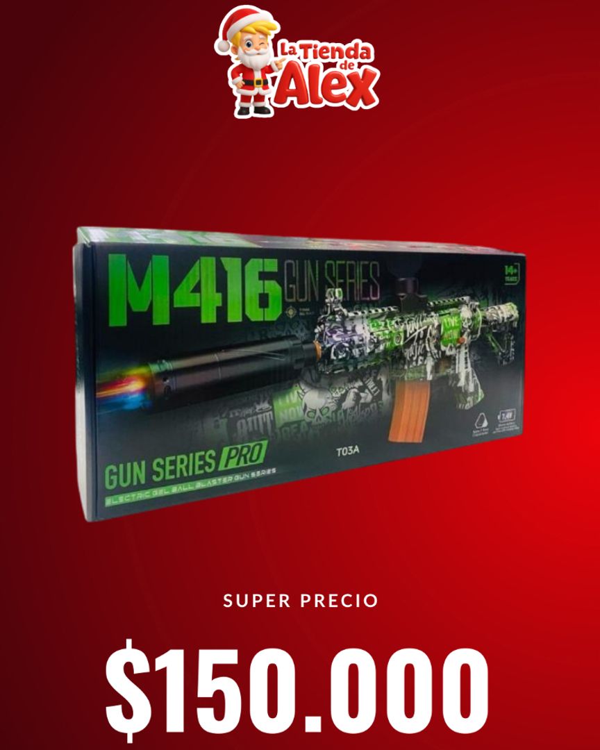 Rifle M416 "Skull Edition Pro" de Hidrogel 