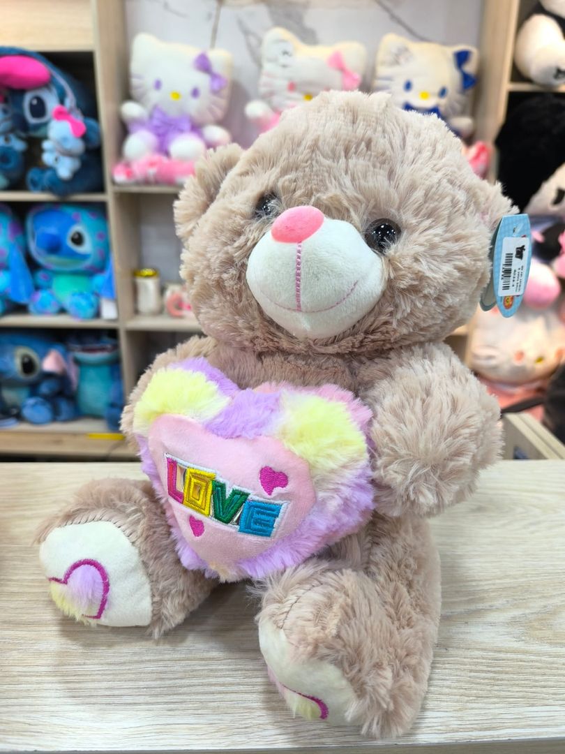 OSO CON CORAZON 3 COLORS 30cm. 