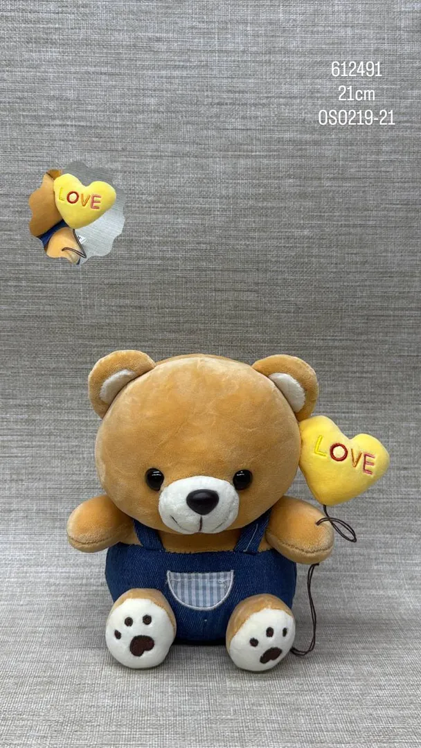 OSO CON BRAGA "LOVE" 21 CM
