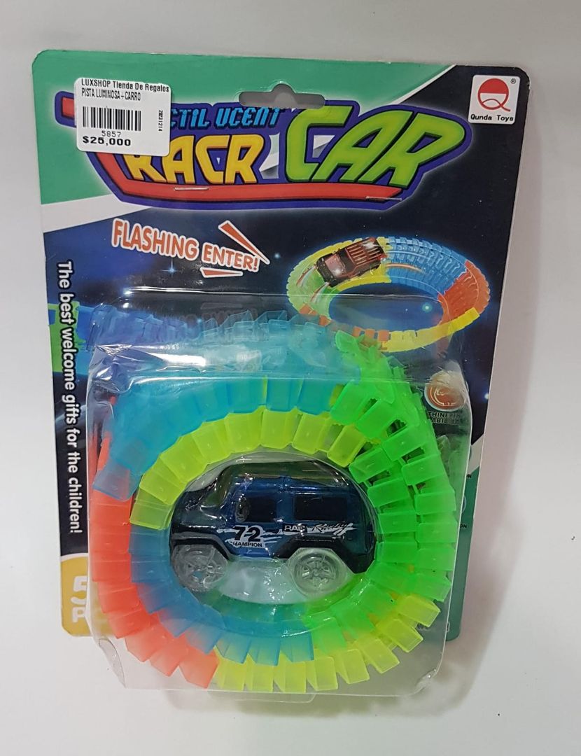 PISTA LUMINOSA +CARRO 