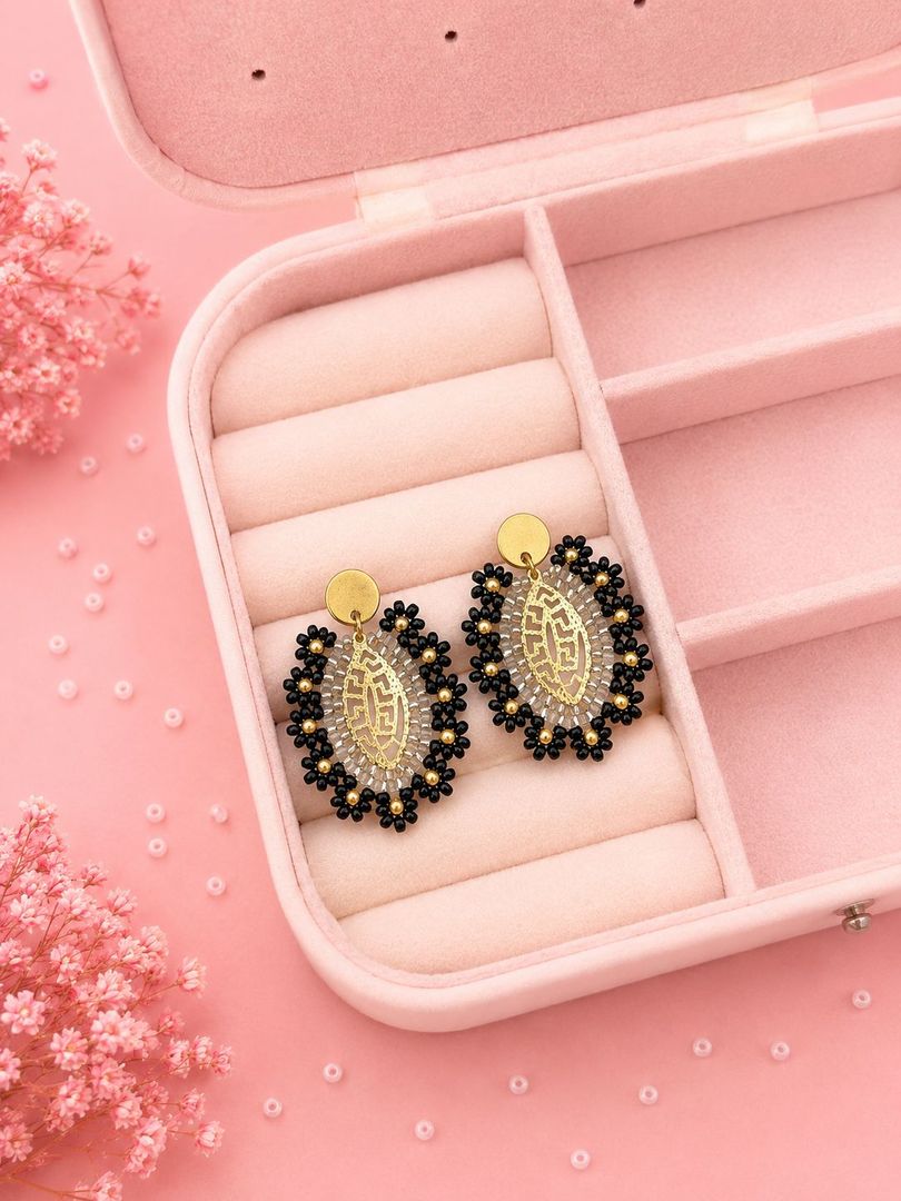Aretes Mostacilla Ovalado 