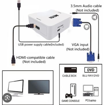 Caja convertidora VGA a HDMI - imagen 2