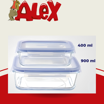 Imagen del producto SET X2 RECIPIENTES HERMÉTICOS CON VALVULA DE AIRE