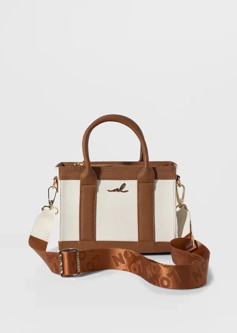 CARTERA MINI ESTONIA MARFIL X MIEL