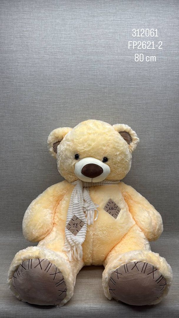 OSO BEIGE RELOJERO 80 CM