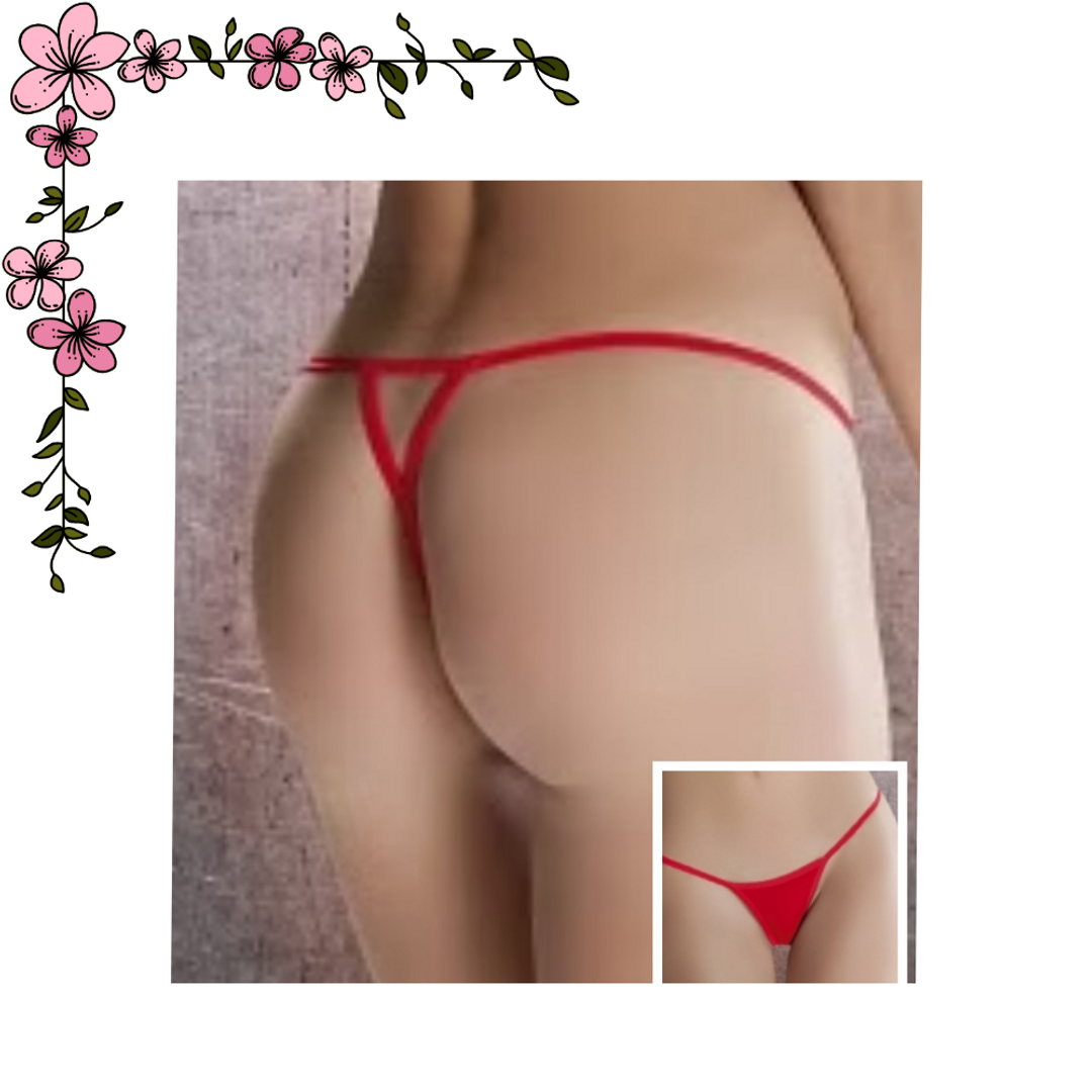 Tanga hilo en algodón triángulo trasero 