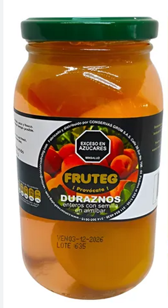 DURAZNO ALMIBAR FRUTEC*520G