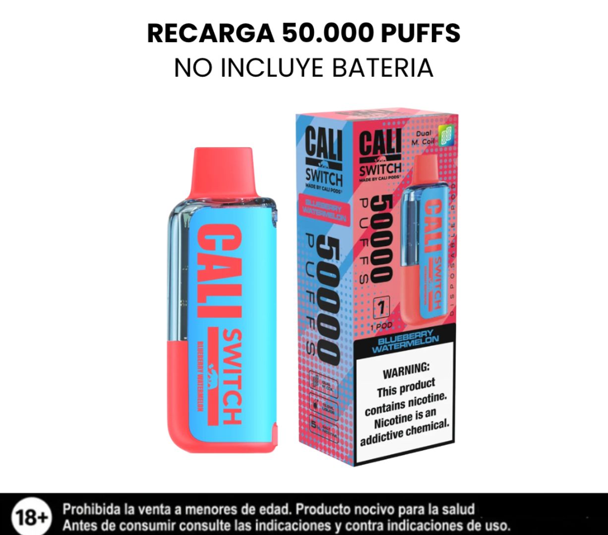 Cali Pod Blueberry Watermelon 50.000 Puffs