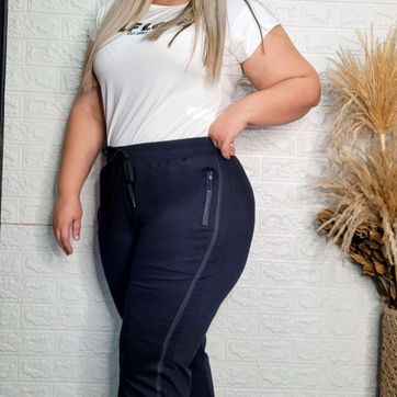 JOGGER BOTA RECTA NEGRO - imagen 1