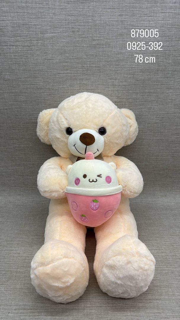 OSO PATAS LARGAS CON VASO 78 CM