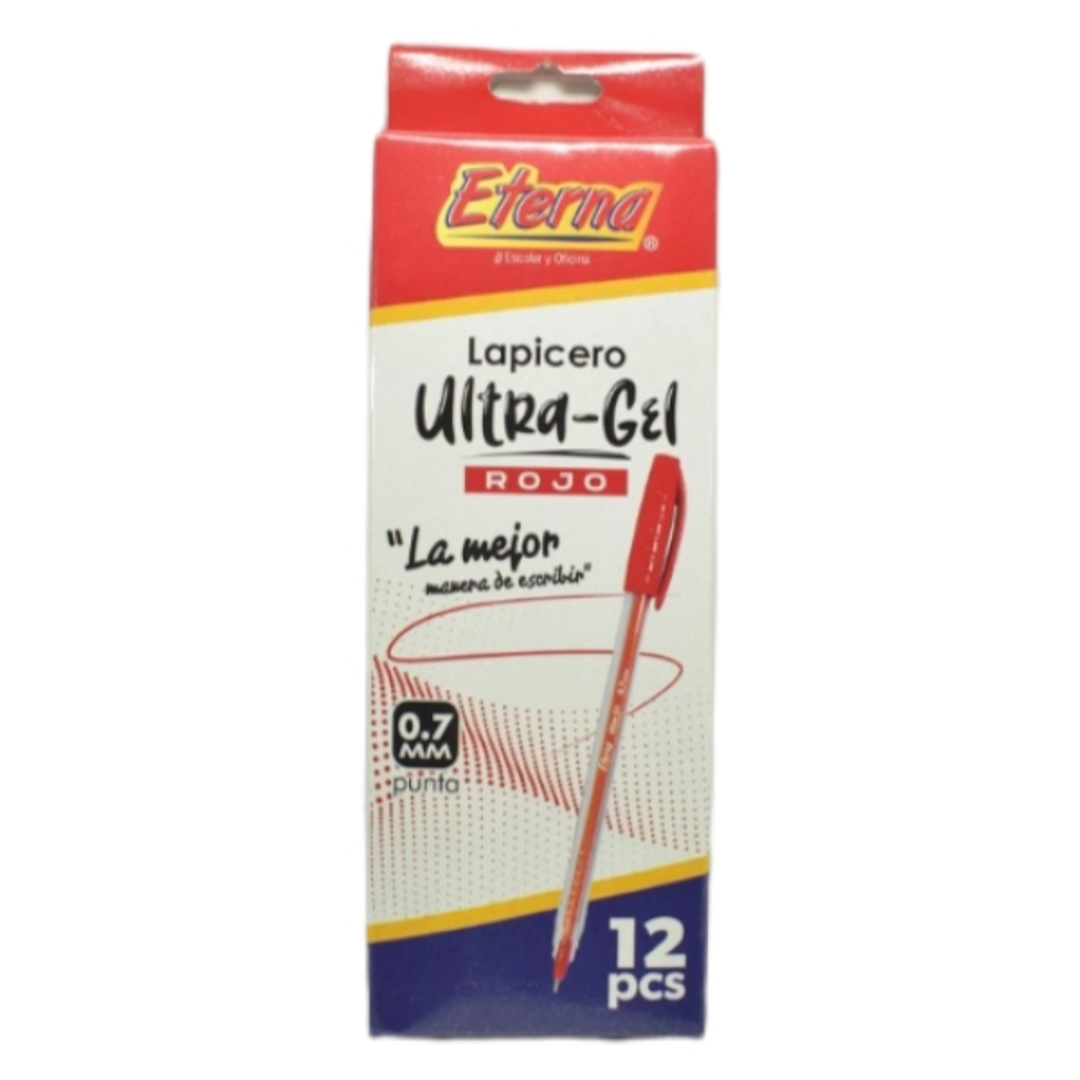 LAPICERO ETERNA ULTRA GEL 0,7 ROJO-LCP