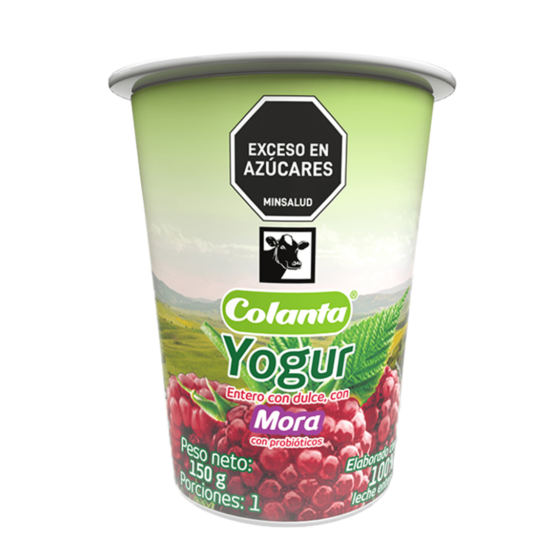 YOGURT COLANTA MORA*145ML