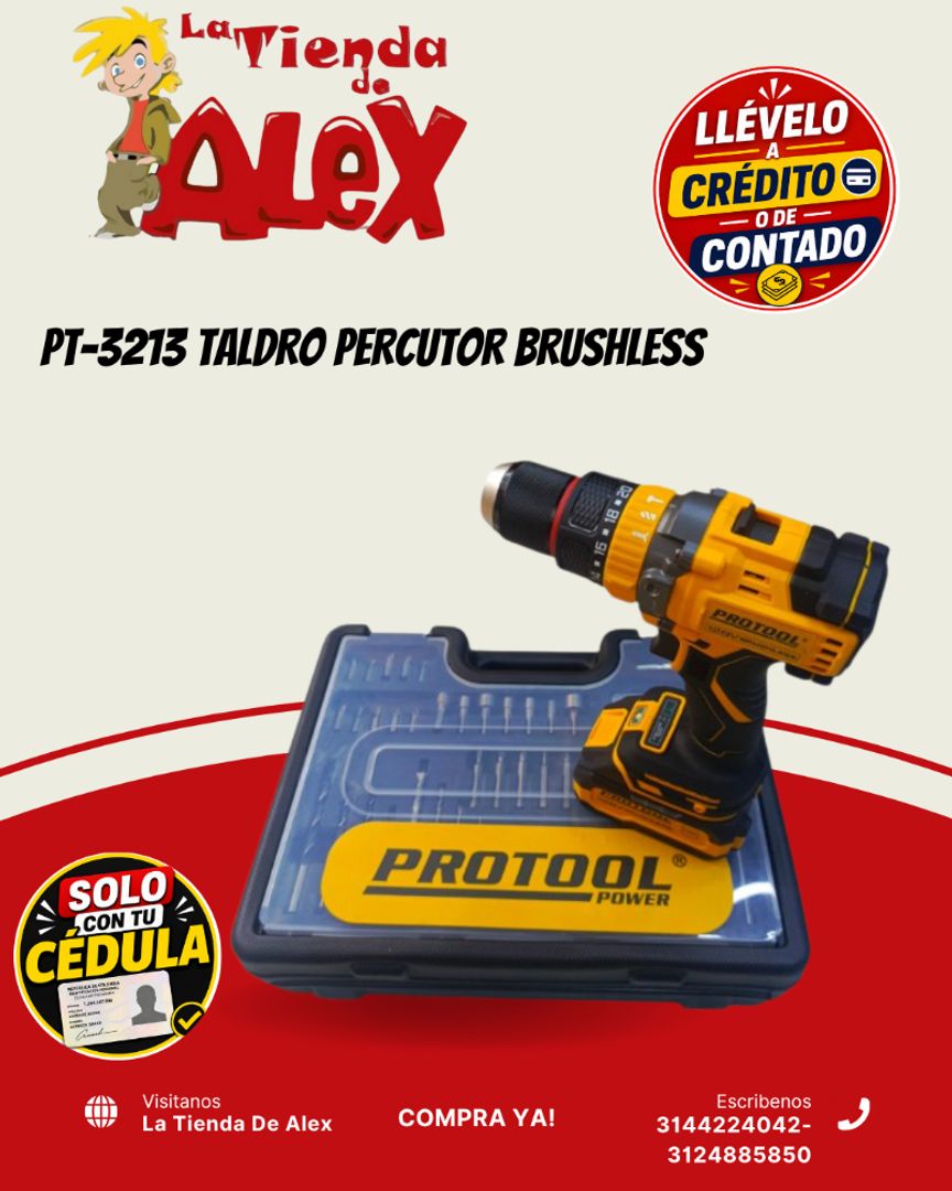 PT-3213 TALDRO PERCUTOR BRUSHLESS