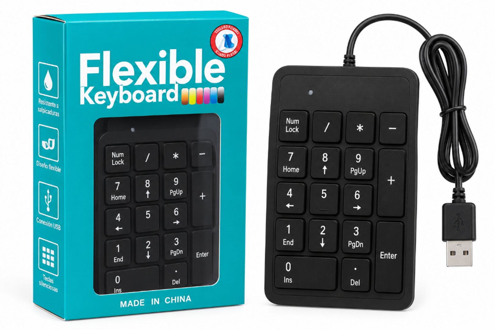 Teclado Numérico Flexible USB