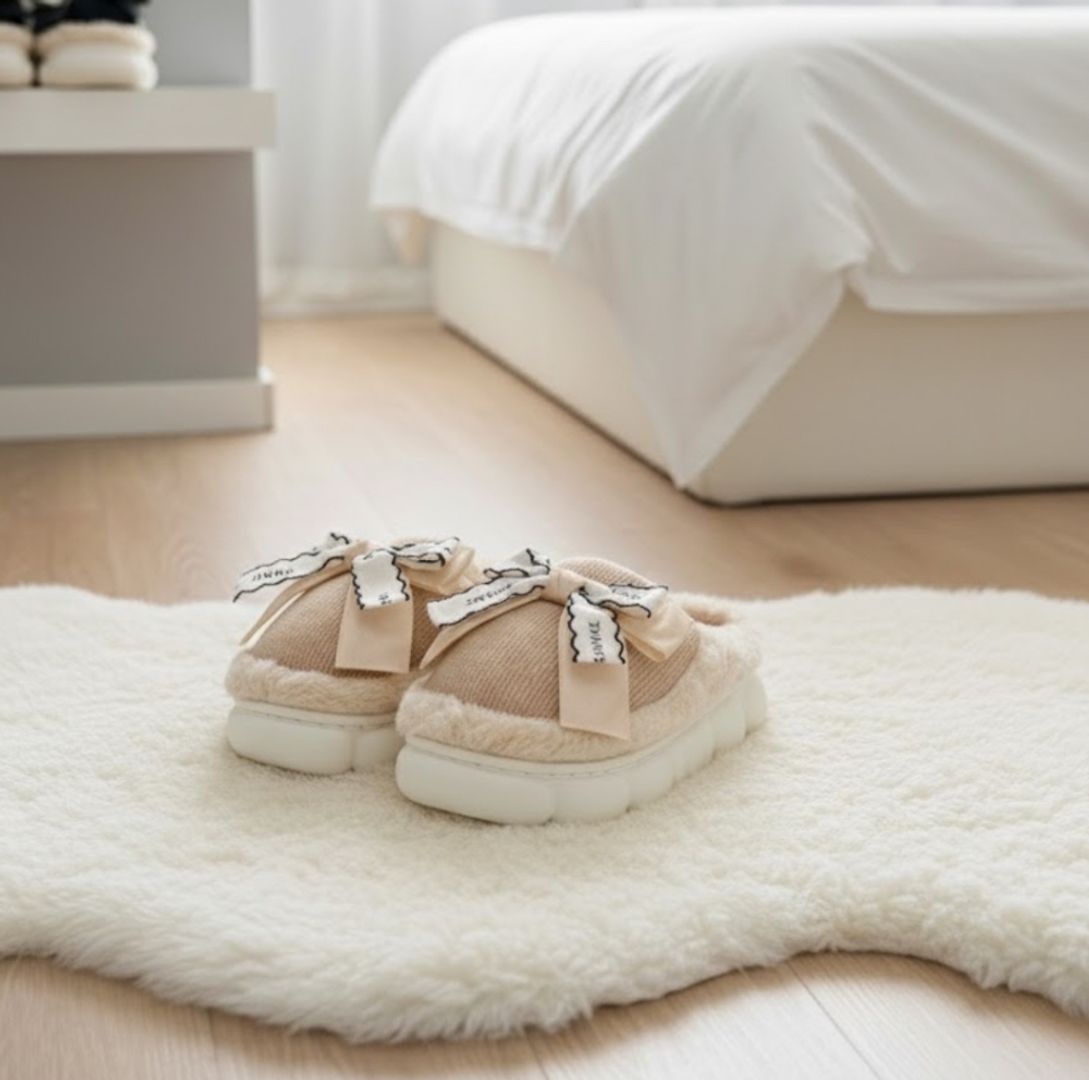 Pantuflas moño 