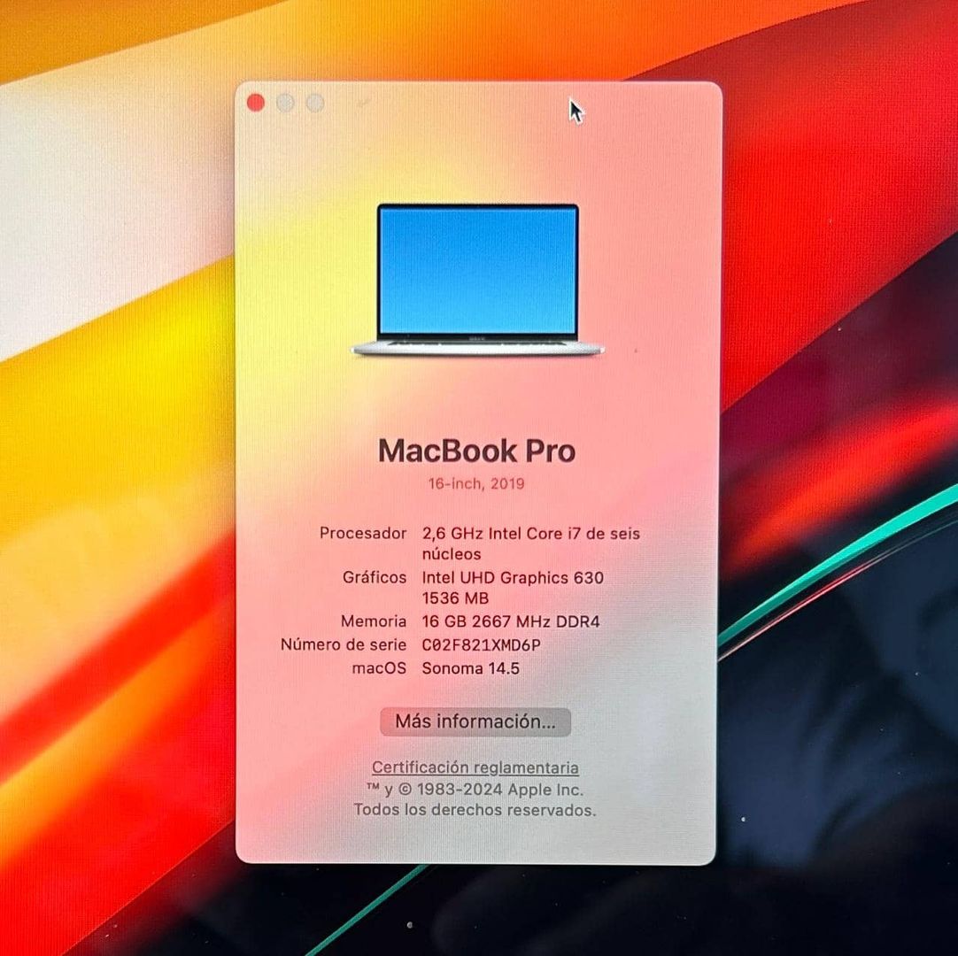 MacBook Pro A2141 16”