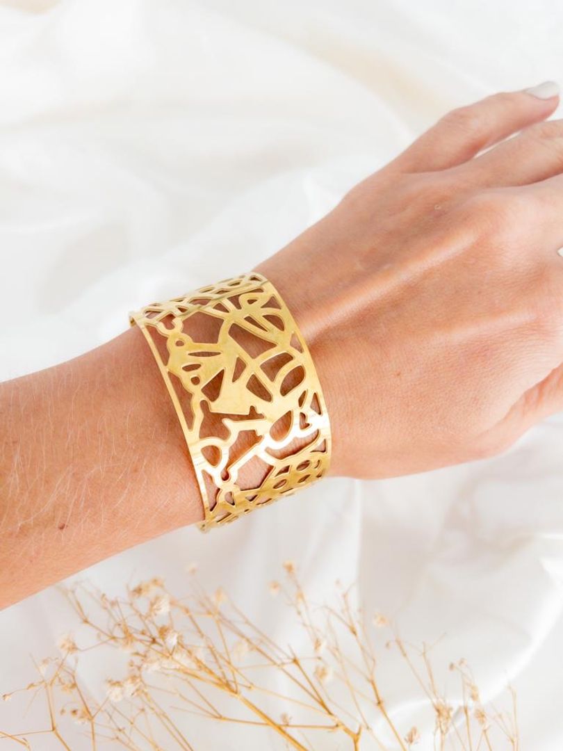 Brazalete acero tribal 