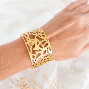 Imagen del producto Brazalete acero tribal 