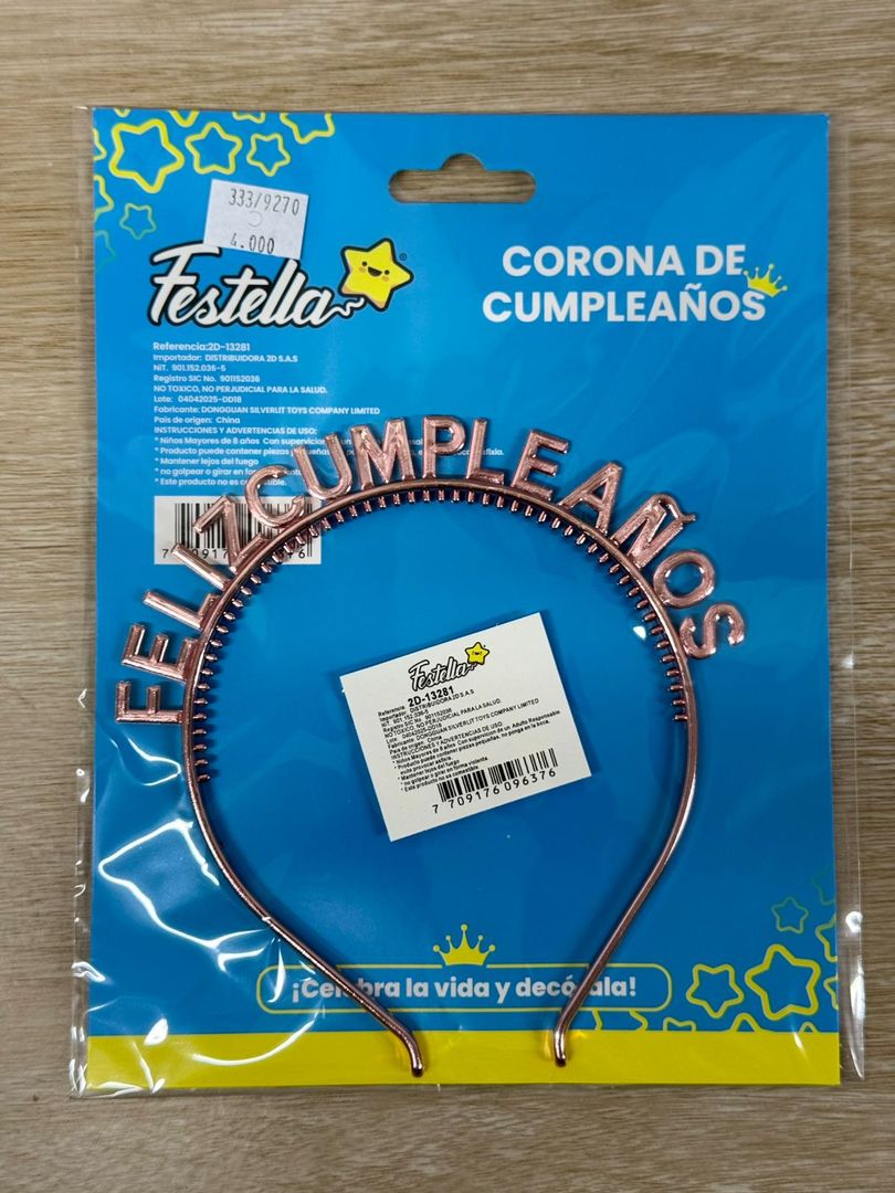 333 CORONA FELIZ CUMPLEAÑOS