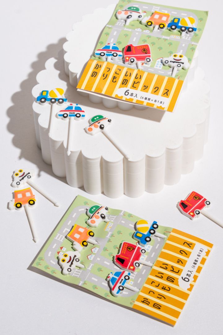 PALILLOS FRUTAS CARROS