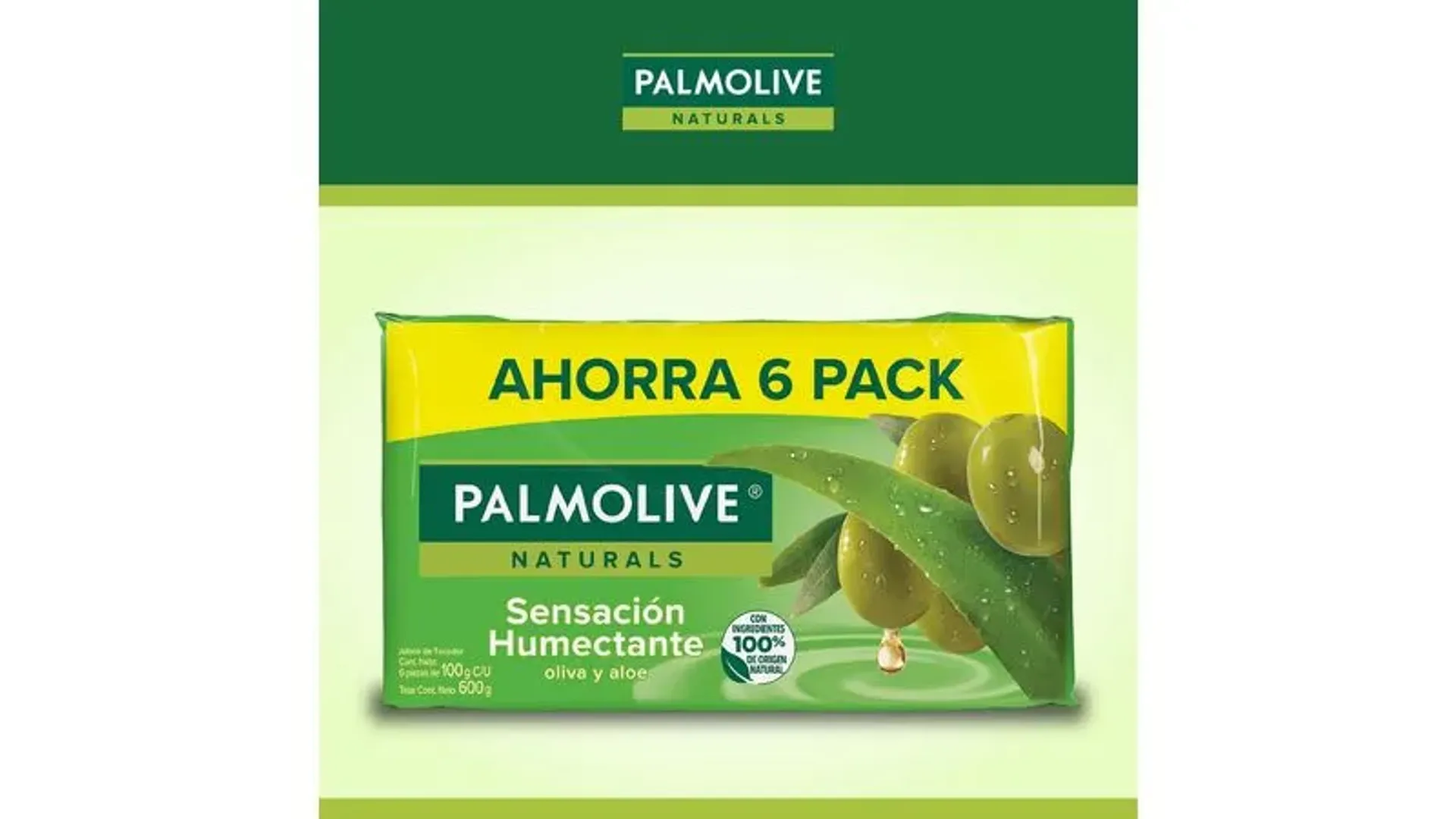 JABON PALMOLIVE OLIVA Y ALOE VERA X 110 GR PAQ X 6 UND