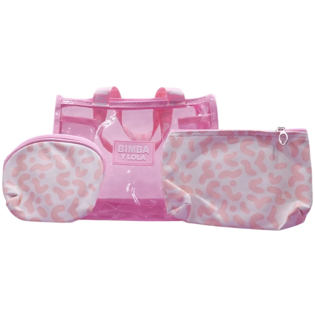 COSMETIQUERA BIMBA Y LOLA TRANSPARENTE x3
