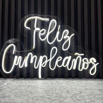 Imagen del producto AVISO FELIZ CUMPLEAÑOS NEON FLEX 60 X 40 CM