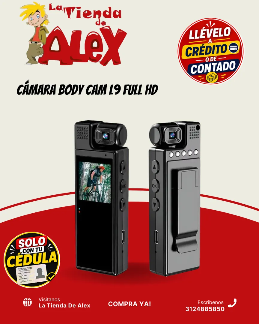 CÁMARA BODY CAM L9 FULL HD