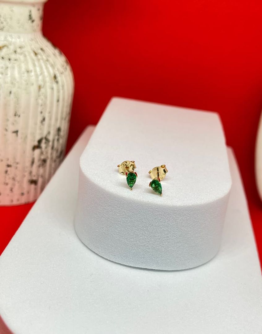 Topos gota circon verde 3.5mm